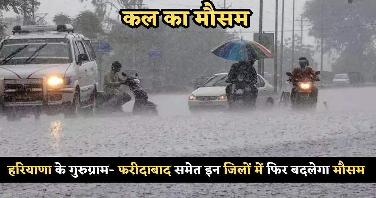 Weather Forecast: हरियाणा में फिर बदलेगा मौसम का मिजाज, देखें कल कहां- कहां होगी बारिश ?&nbsp;