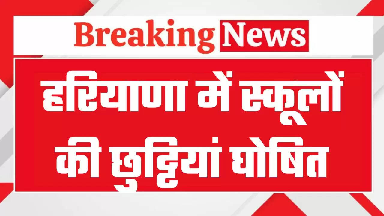 School Holidays: हरियाणा के हिसार, सिरसा, गुरुग्राम समेत कई जिलों में स्कूलों की छुट्टियां, प्रशासन ने जारी किये आदेश
