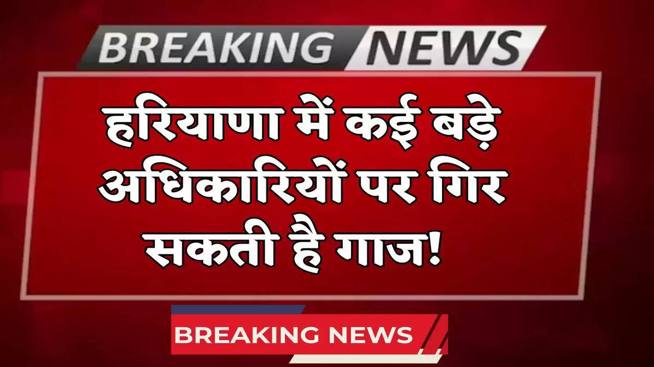 Haryana News: हरियाणा में इन अधिकारियों पर गिर सकती है गाज, जानें क्या है पूरा मामला 