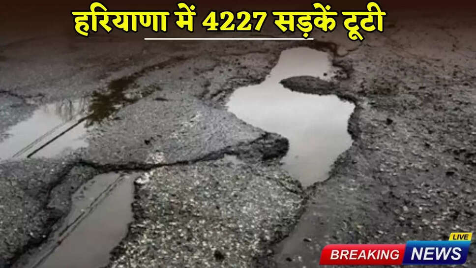 4227 roads damaged in Haryana