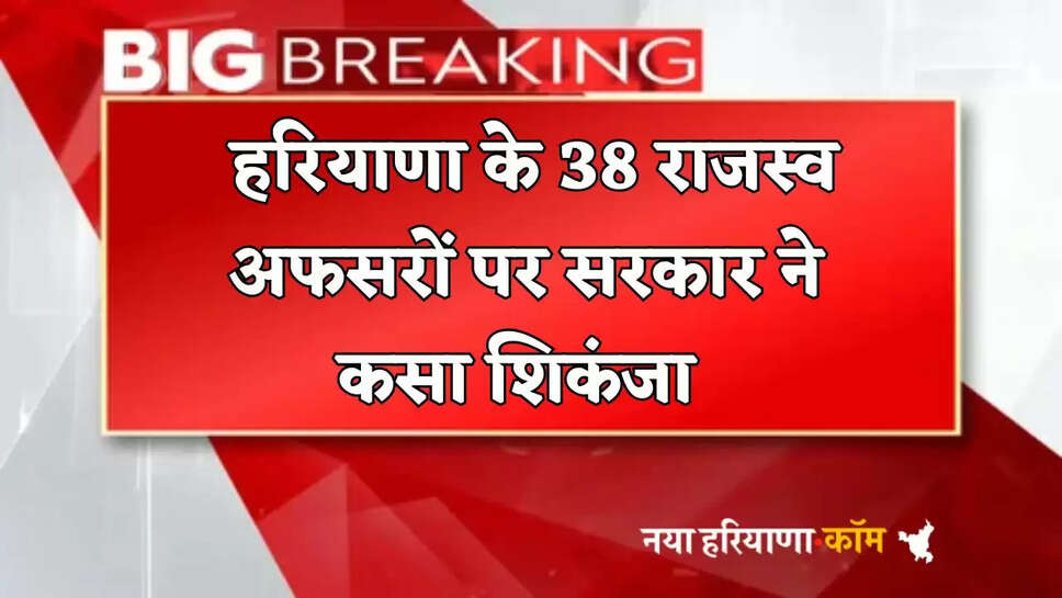 Government tightens its grip on 38 revenue officers of Haryana