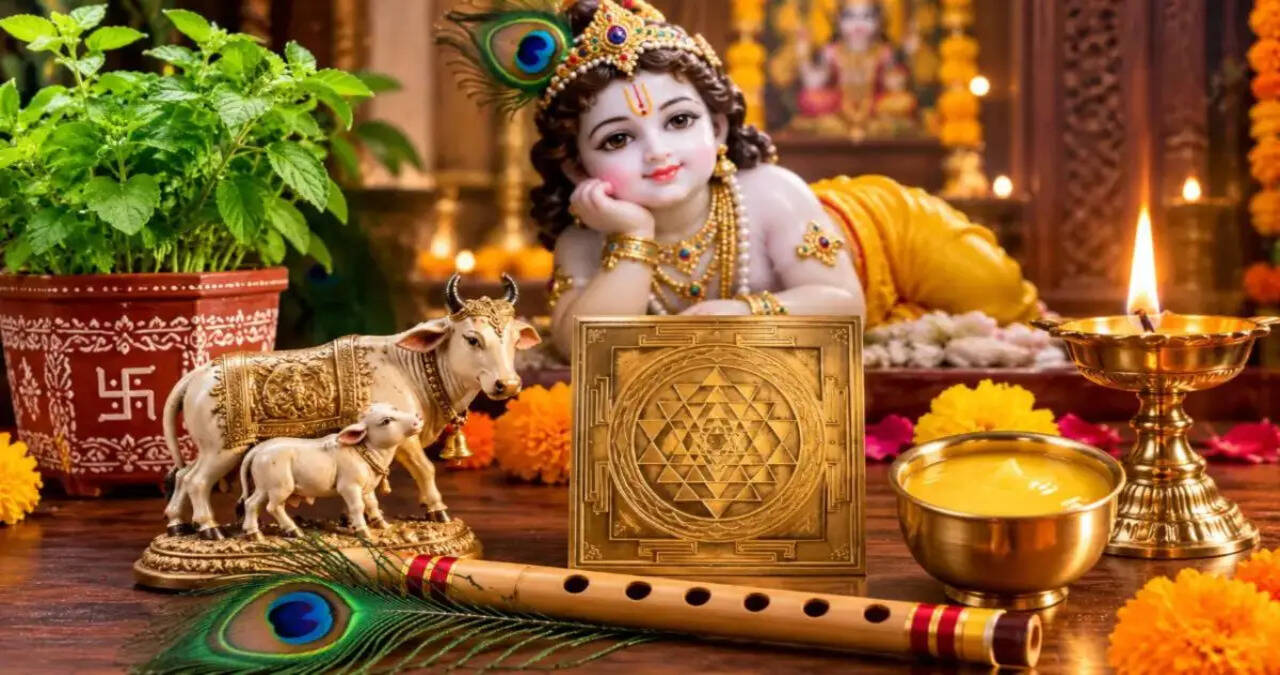 जन्माष्टमी आज: जगमगा उठे मंदिर, नन्हे राधा-कृष्ण के स्वरूपों ने बिखेरी छटा