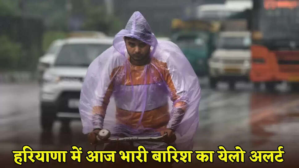 Yellow alert for heavy rain in Haryana today