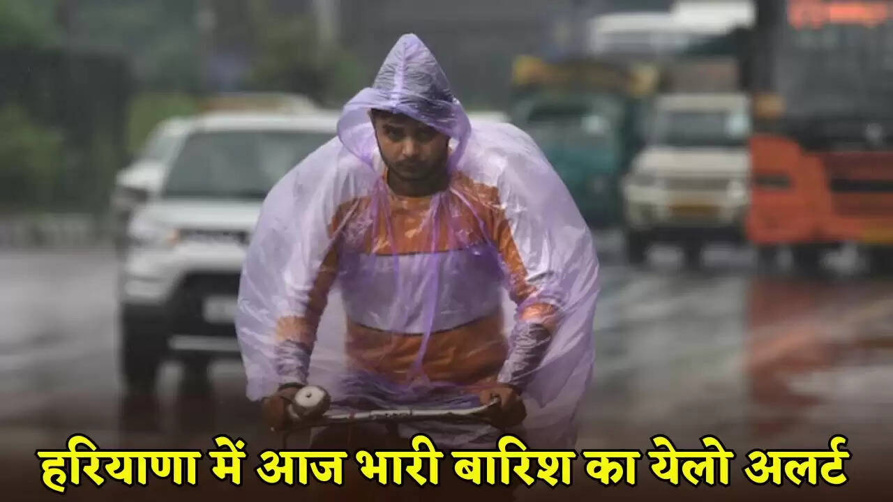 Yellow alert for heavy rain in Haryana today