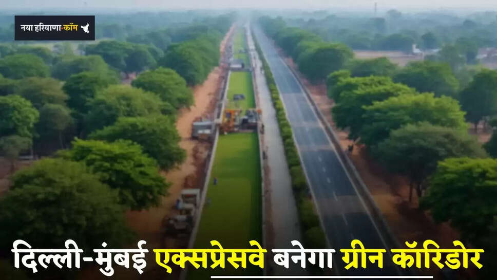 दिल्ली-मुंबई एक्सप्रेसवे बनेगा ग्रीन कॉरिडोर