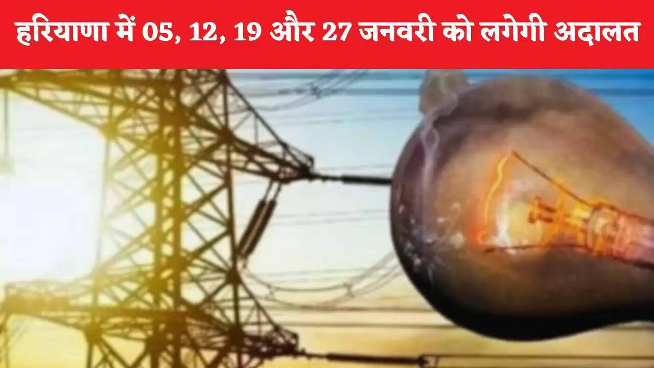Haryana: हरियाणा में इन बिजली उपभोक्ताओं के लिए खुशखबरी, 05, 12, 19 और 27 जनवरी को लगेगी अदालत&nbsp;