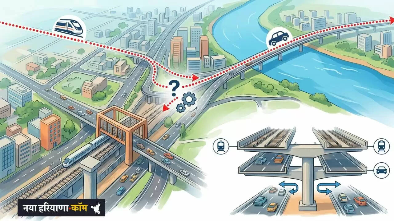 हरियाणा से यूपी का सफर होगा बिल्कुल आसान, सरकार का एक ही रूट पर रैपिड रेल और एलिवेटेड रोड का नया प्लान तैयार