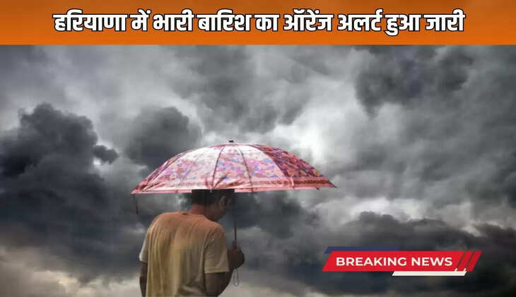 Orange alert for heavy rain issued in Haryana