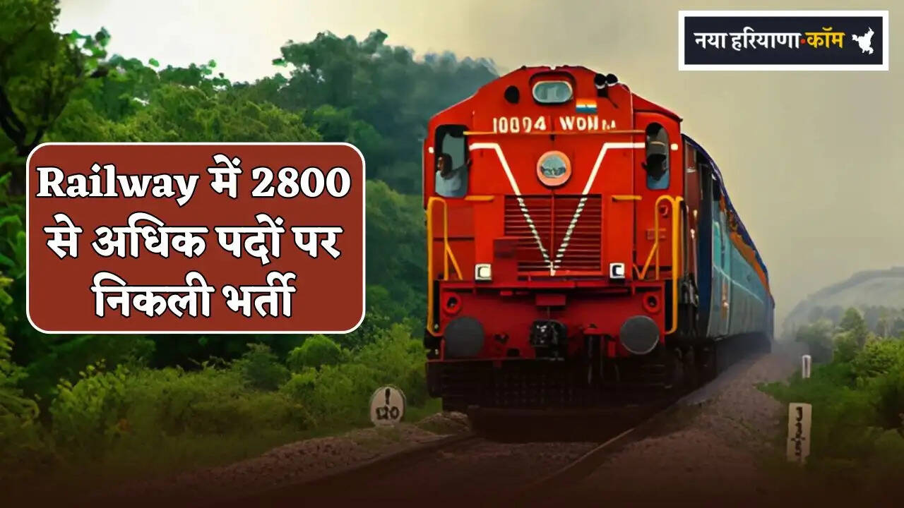 Recruitment Announced for Over 2,800 Posts in the Railways