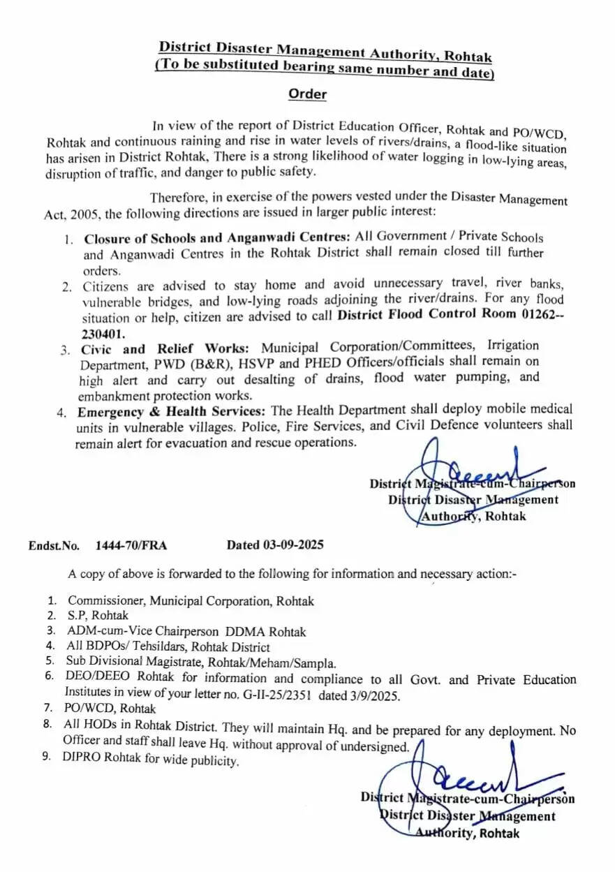 Schools and Anganwadi centers closed in this district of Haryana