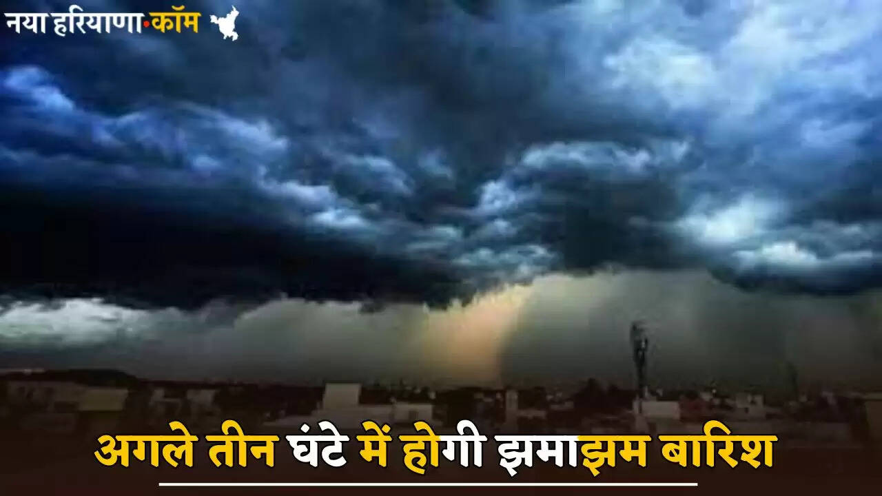 There will be heavy rain in Haryana in the next three hours