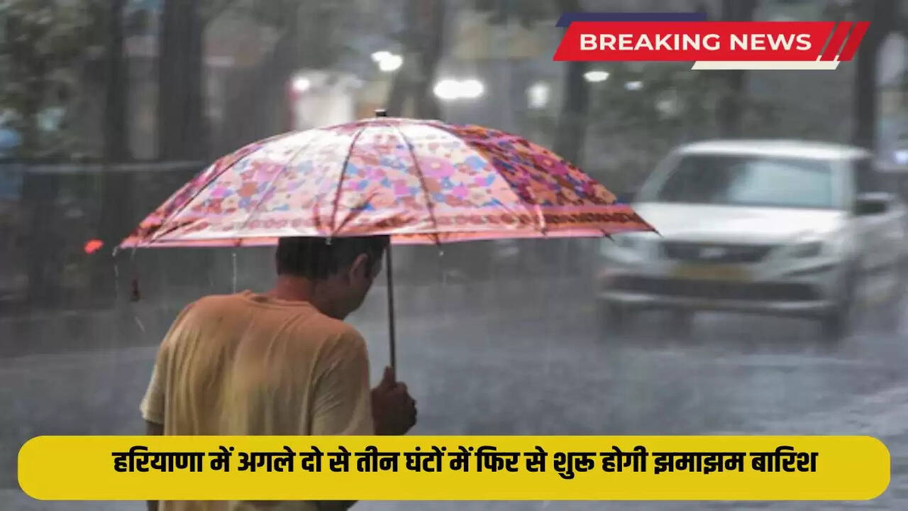  Heavy rain will start again in Haryana in the next two to three hours
