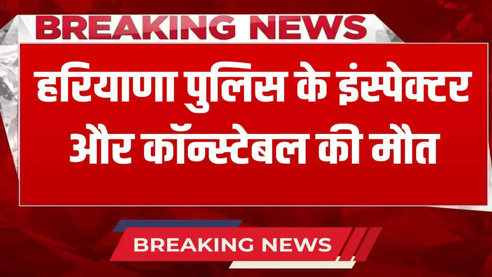 Haryana police inspector and constable died