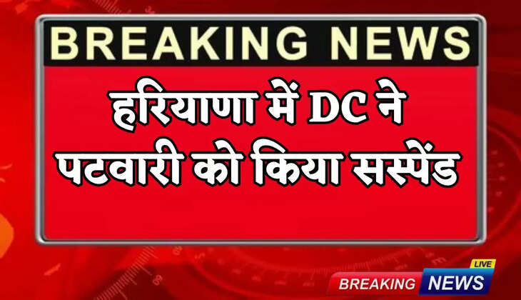 DC suspended Patwari in Haryana