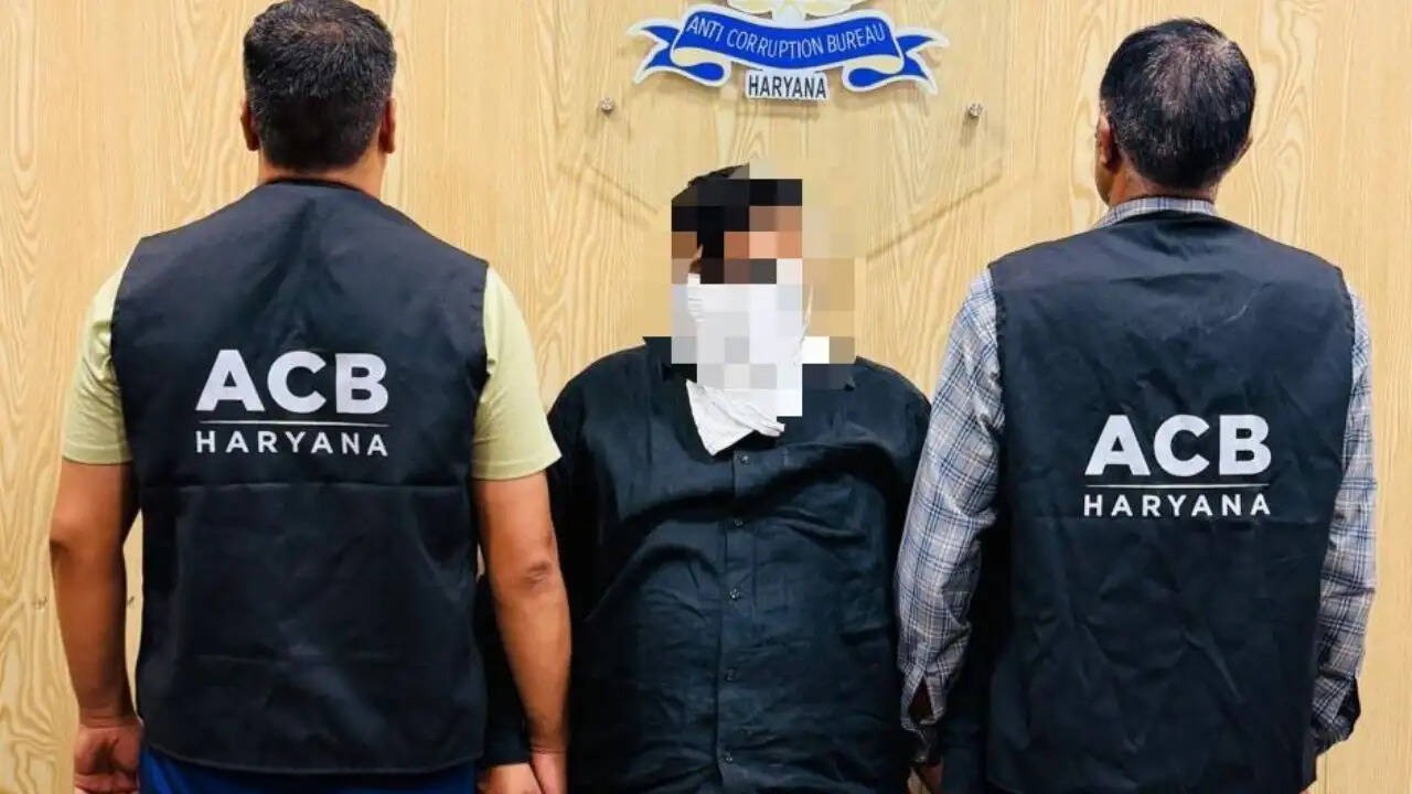 हरियाणा में 25,000 रुपये की रिश्वत लेते पटवारी रंगे हाथों गिरफ्तार, ACB टीम की बड़ी&nbsp;कार्रवाई