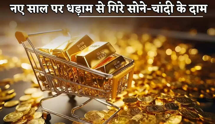Gold and silver prices plummeted on New Year's Day.