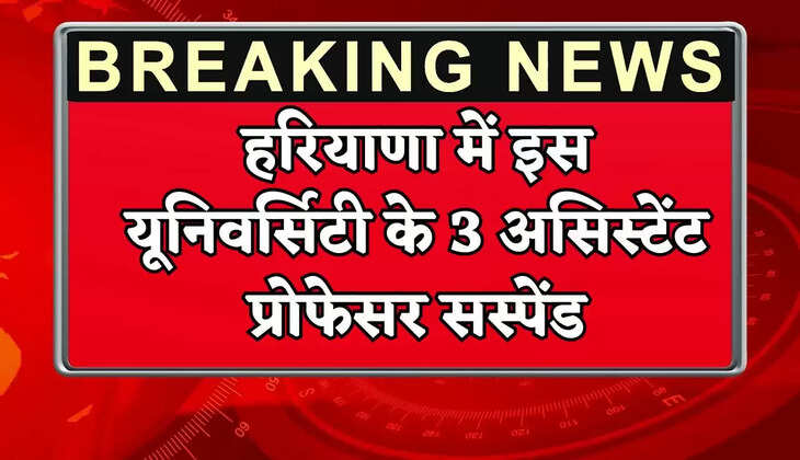 Three professors of Jind University in Haryana suspended