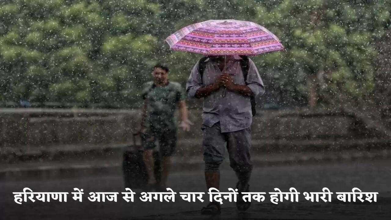There will be heavy rain in Haryana from today for the next four days