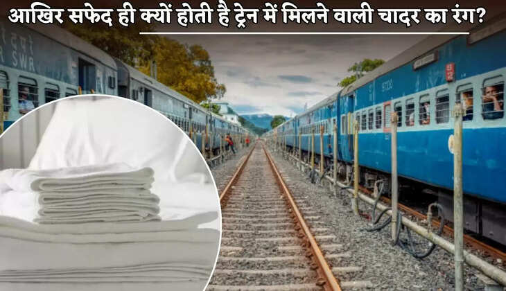 Why is the colour of the bedsheets found in trains always white?