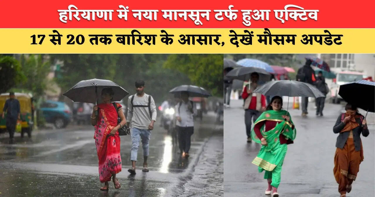 हरियाणा के 8 जिलों में कल होगी भारी बारिश, मौसम विभाग ने जारी किया येलो अलर्ट, देखें मौसम का हाल