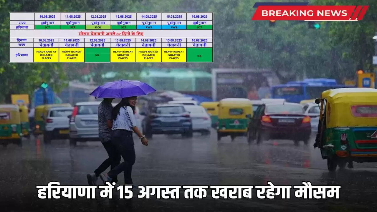 weather will remain bad in Haryana till August 15