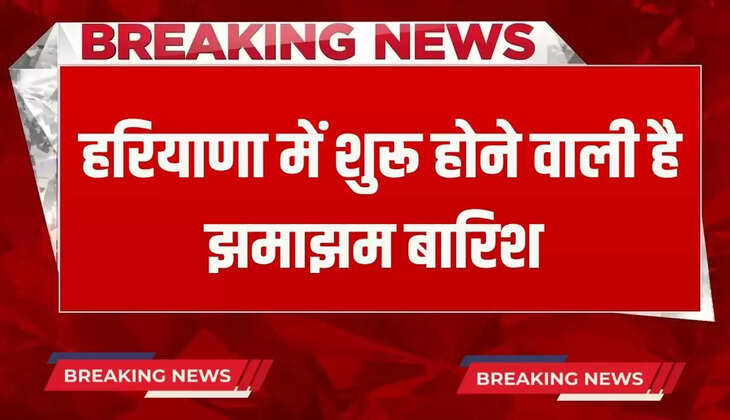 heavy rain will start in haryana