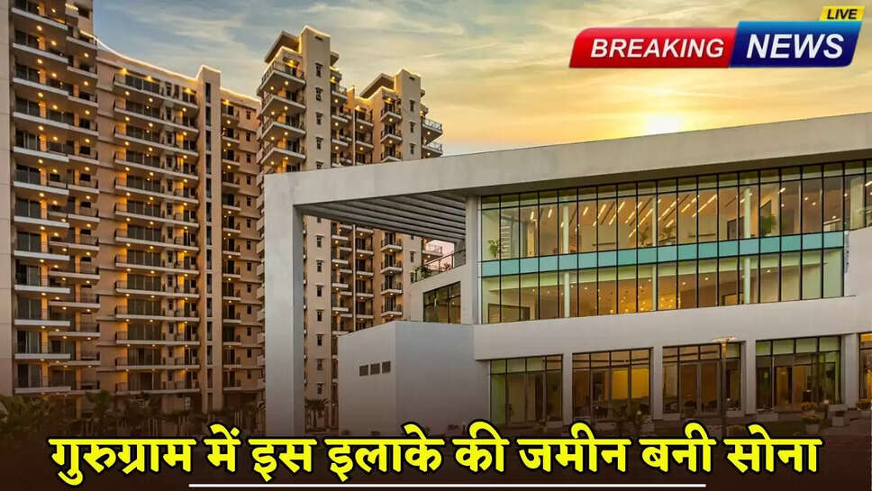 The land of this area in Gurugram has become gold