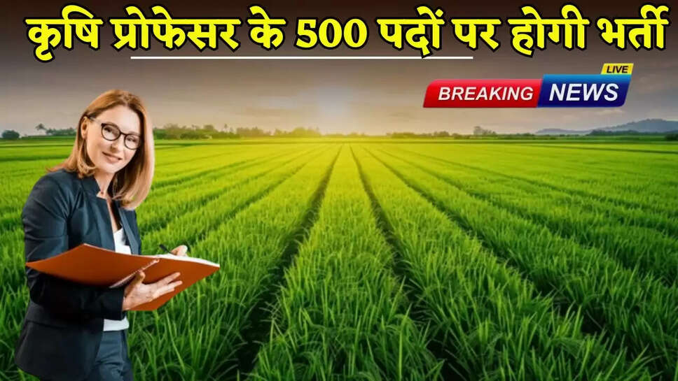 500 posts of Agriculture Professor will be recruited in 2025