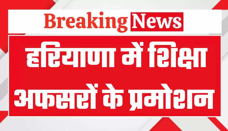 हरियाणा में 31 शिक्षा अधिकारियों को मिला प्रमोशन का तोहफा, देखिये पूरी लिस्ट