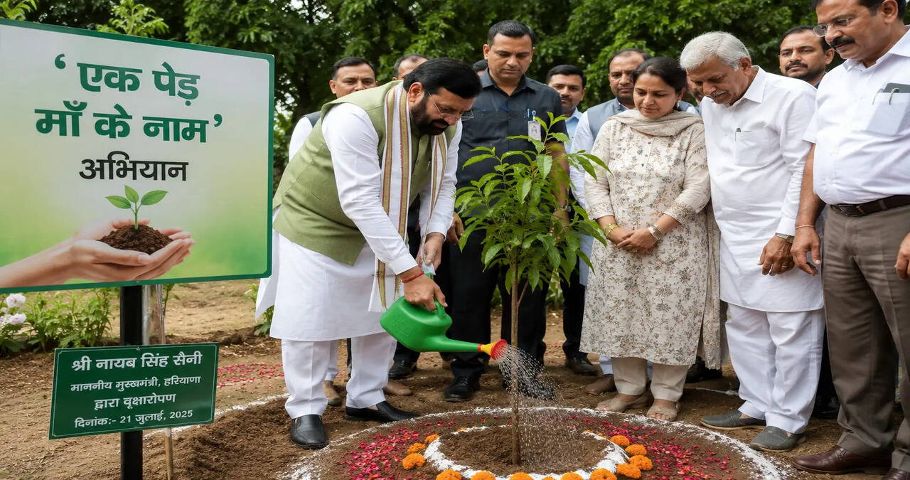 CM Plants Sapling Under &lsquo;Ek Ped Maa Ke Naam&rsquo; Campaign