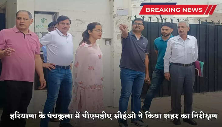Haryana News: PMDA CEO inspected the city in Panchkula, Haryana, gave these instructions