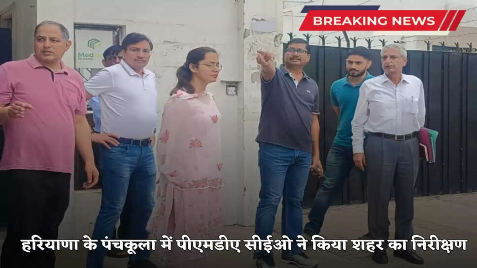 Haryana News: PMDA CEO inspected the city in Panchkula, Haryana, gave these instructions