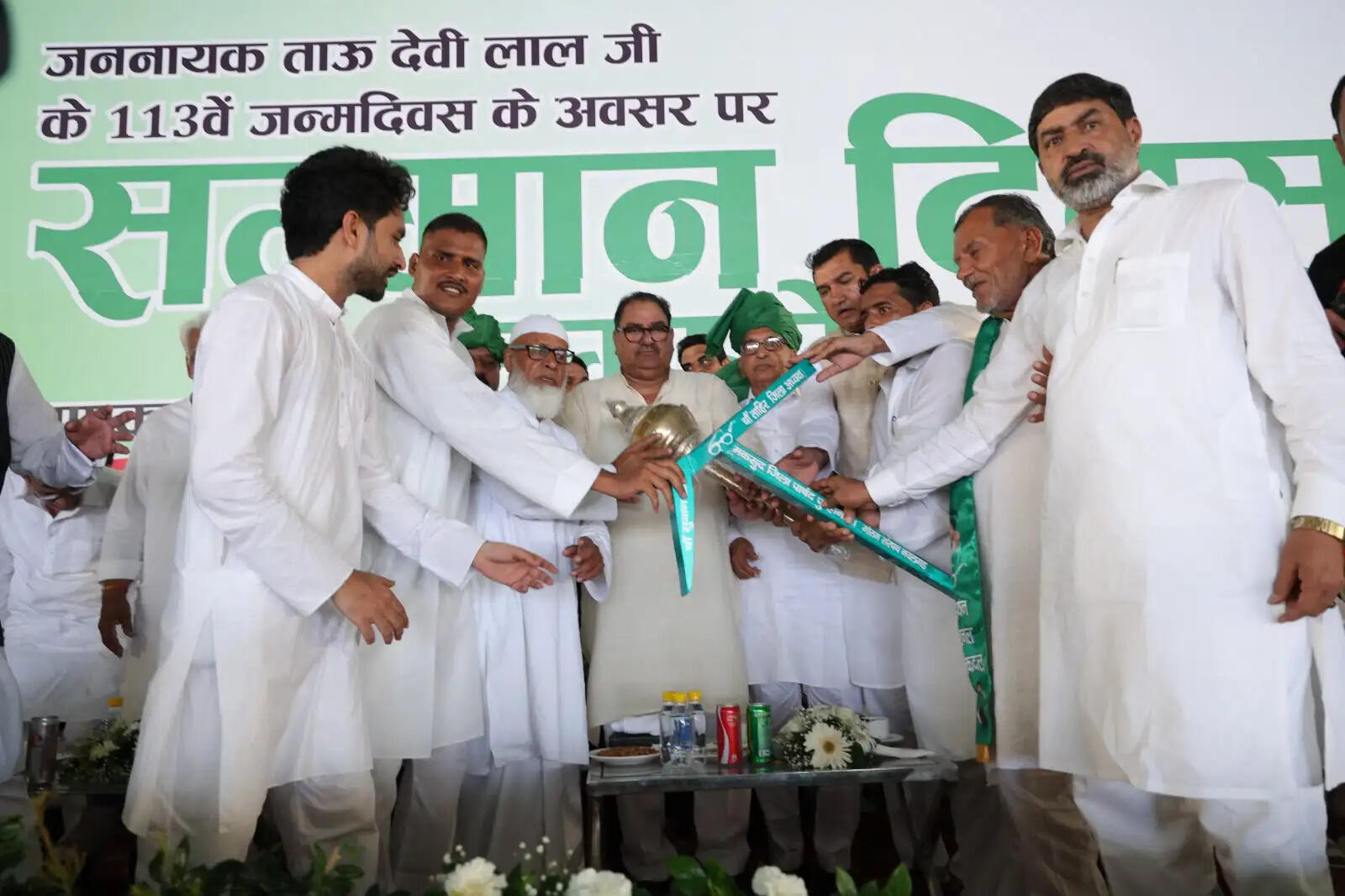 नूंह में पूर्व उपप्रधानमंत्री चौ. देवीलाल की 113वीं जयंती पर आयोजित सम्मान दिवस रैली में उमड़ा जनसैलाब