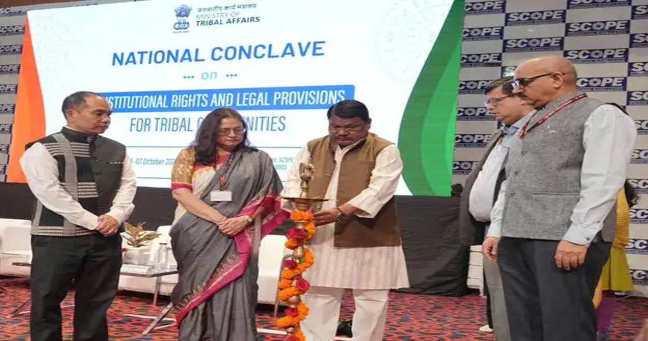 &nbsp;  जनजातीय समुदायों के संवैधानिक अधिकारों और कानूनी प्रावधानों पर राष्ट्रीय सम्मेलन