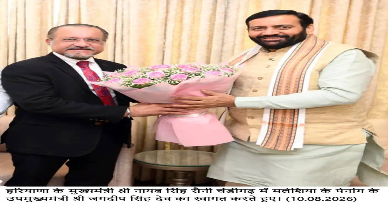 मुख्यमंत्री नायब सिंह सैनी से पेनांग के उपमुख्यमंत्री से की मुलाकात,&nbsp;एआई,&nbsp;निवेश और कौशल विकास में सहयोग पर चर्चा