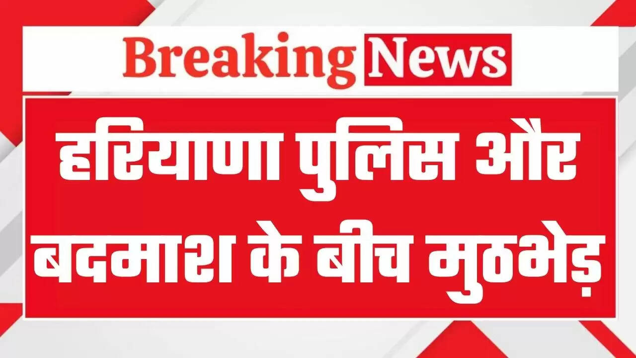 Haryana News: हरियाणा पुलिस और बदमाश के बीच मुठभेड़, CIA इंचार्ज और SI को लगी गोलियां,&nbsp;बदमाश गिरफ्तार