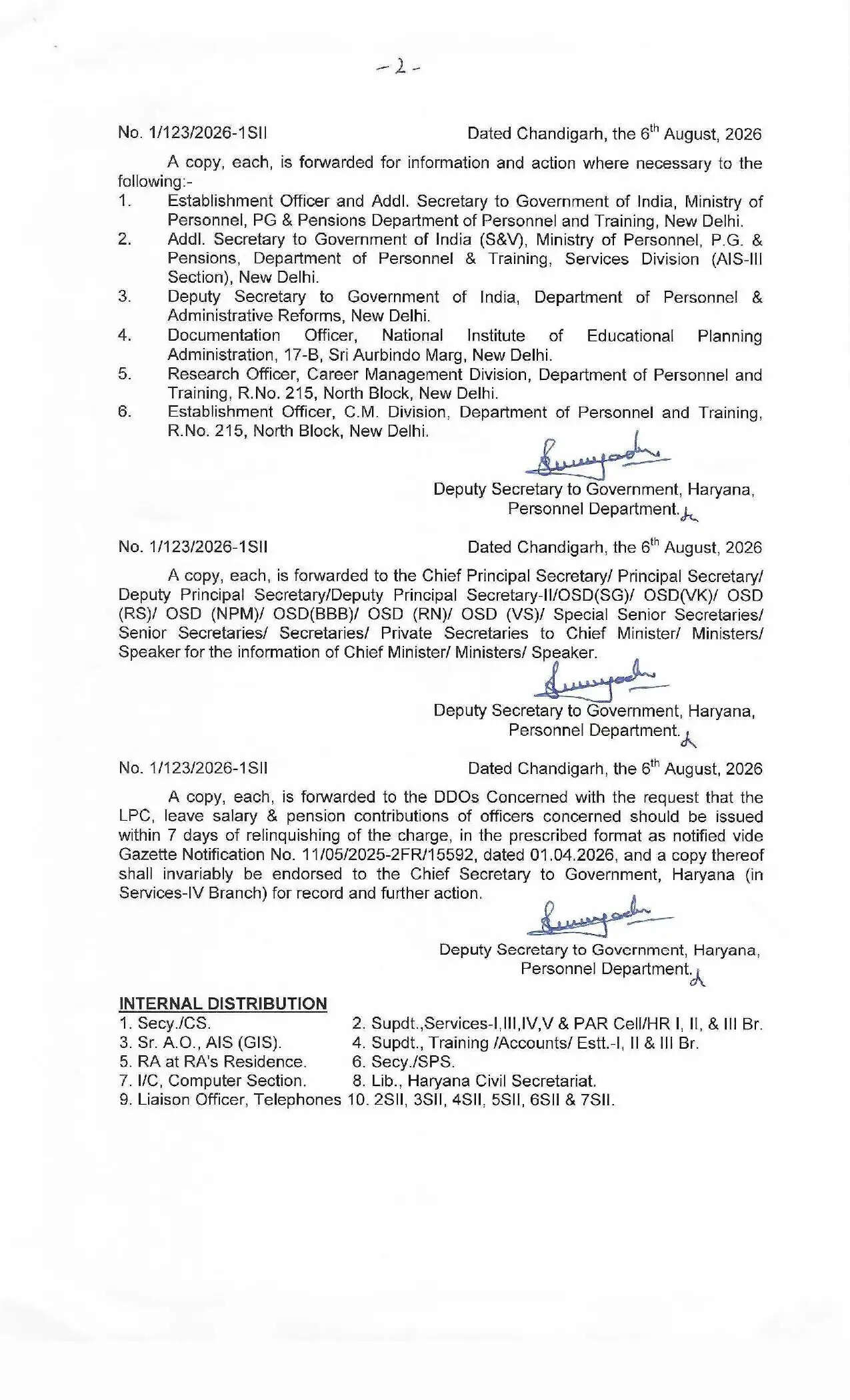 Haryana IAS Transfers: हरियाणा में IAS अफसरों के तबादले, दो जिलों के बदले डीसी, देखें पूरी लिस्ट33
