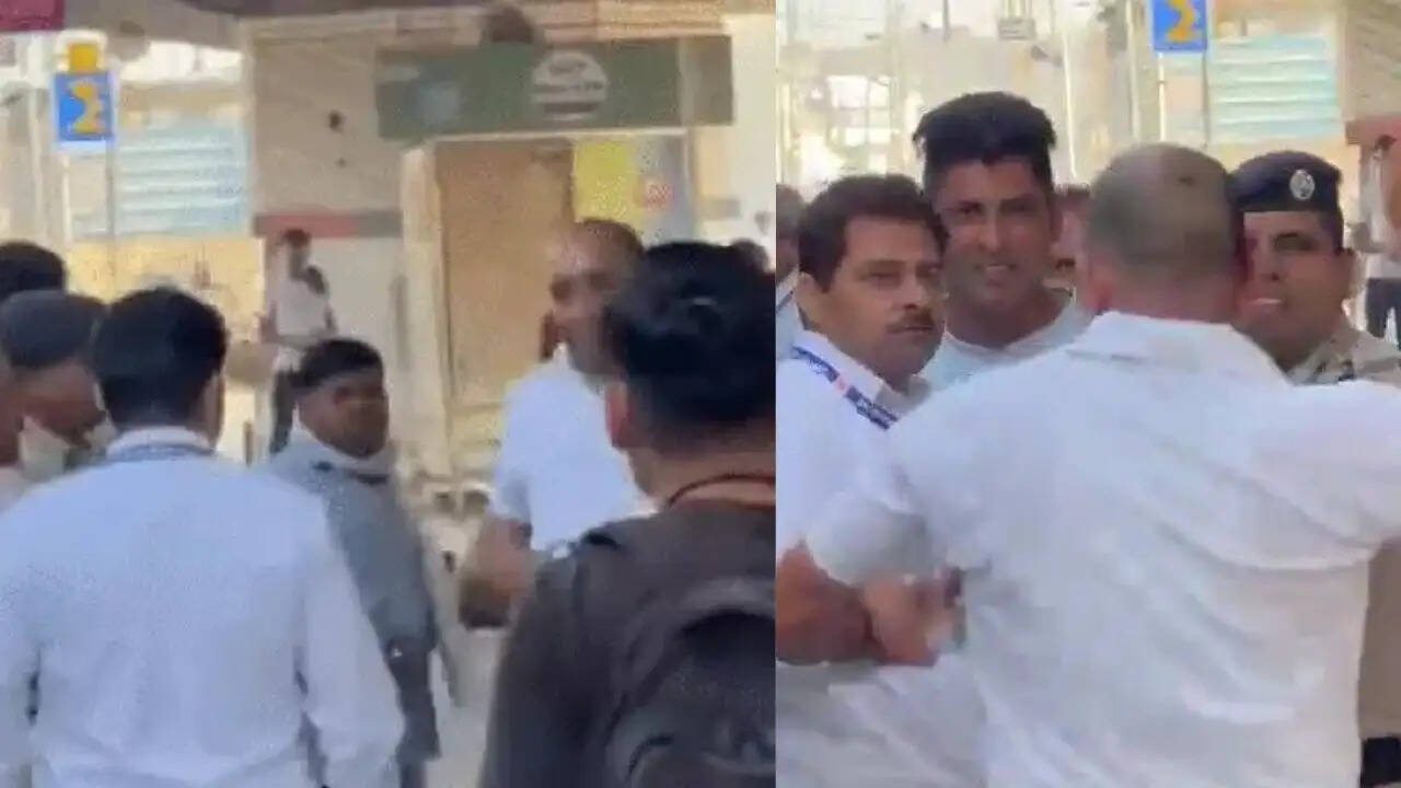 हरियाणा में रेलवे स्टेशन पर झगड़े का वीडियो वायरल, TTE और गार्ड के बीच जमकर चले लात-घूंसे