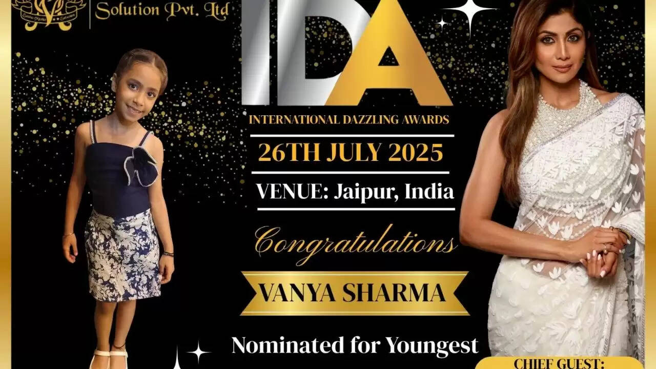 This little yoga inspiration of India will receive the honor of "Youngest Yogini of India"