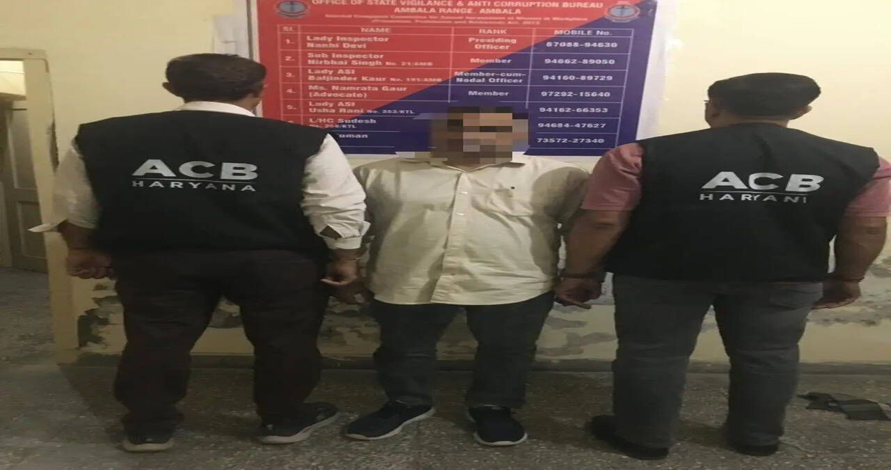 हरियाणा के कैथल में सब इंस्पेक्टर गिरफ्तार, 25 हजार रुपये रिश्वत लेते रंगे हाथों पकड़ा