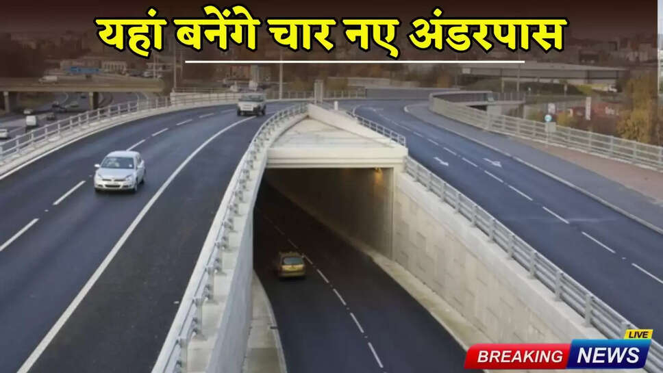 Four new underpasses will be built here