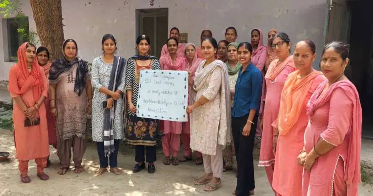 माधोसिंघाना&nbsp;में आंगनबाड़ी कार्यकर्ताओं का ब्लॉक स्तरीय प्रशिक्षण आयोजित
