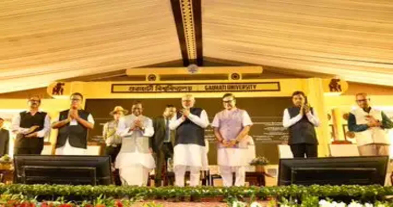 Vice-President lays foundation stone for ₹110 crore infrastructure projects at Gauhati University
