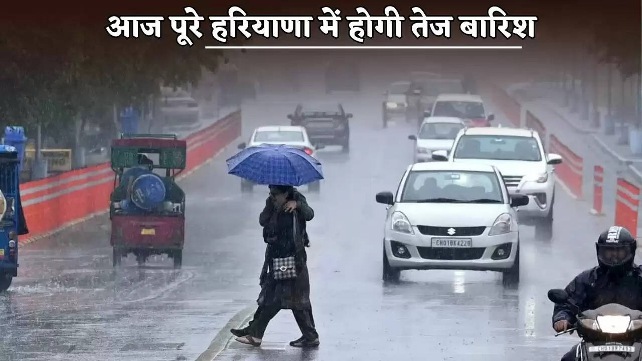 There will be heavy rain in entire Haryana today